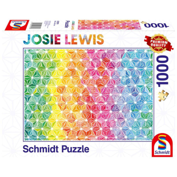 Puzzle 1000 Josie Lewis, Kolorowe trójkąty